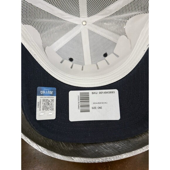 Notre Dame Fighting Irish Top Of The World Trucker Snapback Hat Navy Gold - Picture 6 of 11